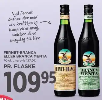 MENY FERNET-BRANCA ELLER BRANCA MENTA tilbud