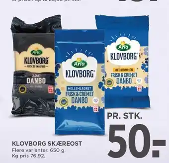 MENY KLOVBORG SKÆREOST tilbud