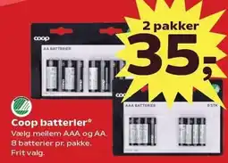 Kvickly Coop batterier - 2 pakker tilbud