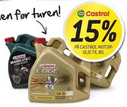 Thansen 15% PÅ CASTROL MOTOROLIE TIL BIL tilbud