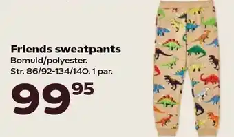 Kvickly Friends sweatpants eller sweatshirt tilbud