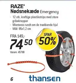 Thansen Nødsnekæde Emergency tilbud