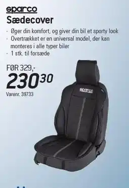 Thansen sparco Sædecover tilbud