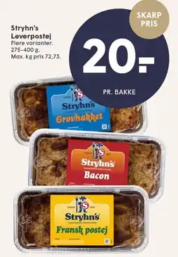 SPAR Stryhn's Leverpostej tilbud