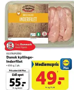 Lidl Dansk kyllingeinderfilet tilbud