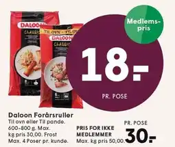 SPAR Daloon Forårsruller tilbud