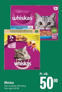 Min Købmand Whiskas tilbud