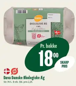 Min Købmand Dava Danske Økologiske Æg tilbud