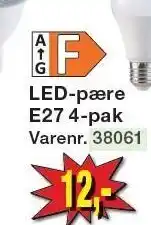 Harald Nyborg LED-pære E27 4-pak tilbud