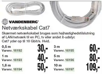 Harald Nyborg Netværkskabel Cat7 tilbud