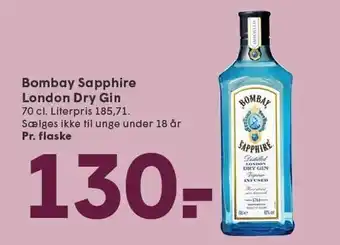 SPAR Bombay Sapphire London Dry Gin tilbud