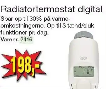 Harald Nyborg Radiatortermostat digital tilbud