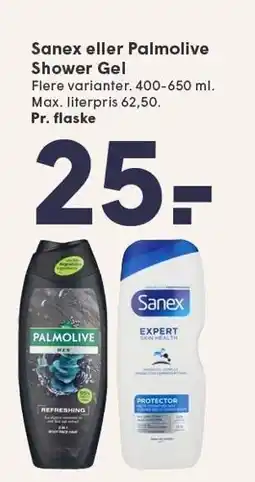 SPAR Sanex eller Palmolive Shower Gel tilbud