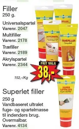 Harald Nyborg Filler eller Superlet filler tilbud