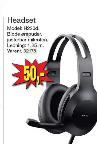 Harald Nyborg Headset tilbud