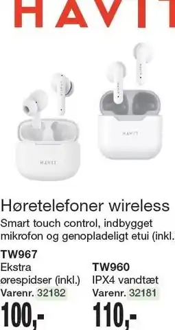 Harald Nyborg Høretelefoner wireless tilbud