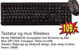 Harald Nyborg Tastatur og mus Wireless tilbud