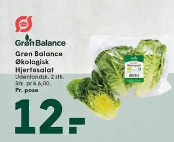 SPAR Grøn Balance Økologisk Hjertesalat tilbud