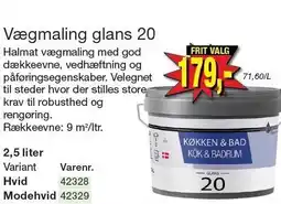 Harald Nyborg Vægmaling glans 20 tilbud