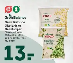 SPAR Grøn Balance Økologiske Grøntsager tilbud