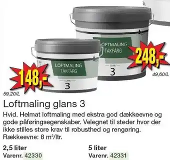 Harald Nyborg Loftmaling glans 3 tilbud