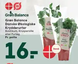 SPAR Grøn Balance Danske Økologiske Krydderurter tilbud