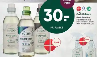 SPAR Grøn Balance Flydende Vask tilbud