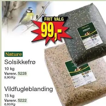 Harald Nyborg Solsikkefrø eller Vildfugleblanding tilbud