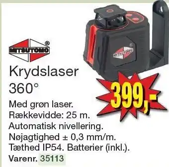 Harald Nyborg Krydslaser 360° tilbud