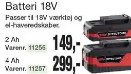 Harald Nyborg Batteri 18V tilbud