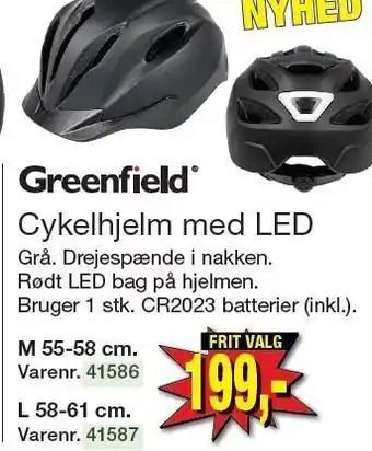 Harald Nyborg Cykelhjelm med LED tilbud