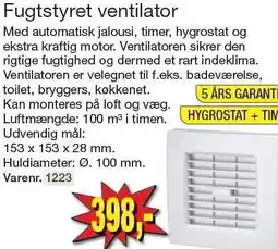 Harald Nyborg Fugtstyret ventilator tilbud