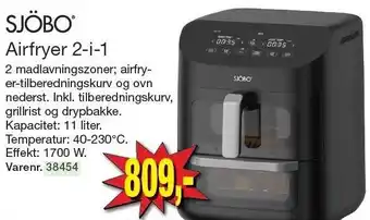 Harald Nyborg Airfryer 2-i-1 tilbud