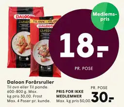 SPAR Daloon Forårsruller tilbud