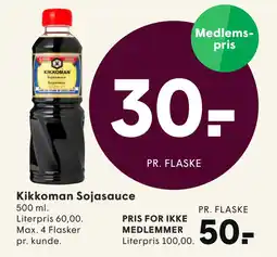 SPAR Kikkoman Sojasauce tilbud