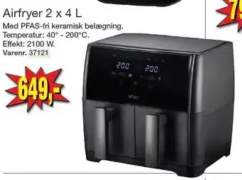 Harald Nyborg Airfryer 2 x 4 L tilbud