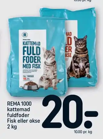 REMA 1000 REMA 1000 kattemad fuldfoder Fisk eller okse tilbud