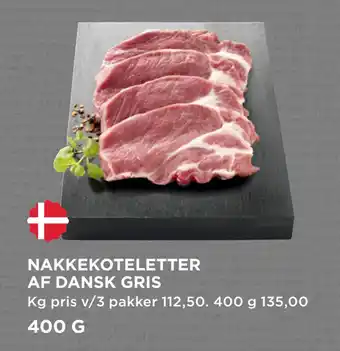 MENY NAKKEKOTELETTER AF DANSK GRIS tilbud