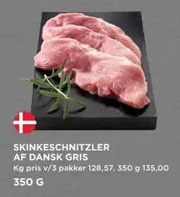 MENY SKINKESCHNITZLER AF DANSK GRIS tilbud