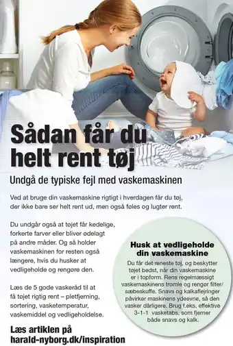 Harald Nyborg Sådan får du helt rent tøj tilbud