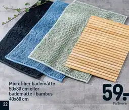 REMA 1000 Microfiber bademåtte tilbud