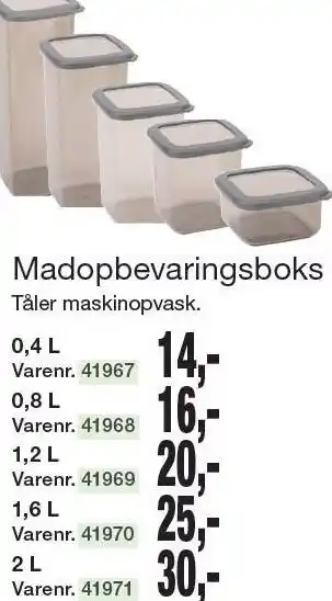 Harald Nyborg Madopbevaringsboks tilbud