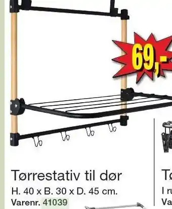 Harald Nyborg Tørrestativ til dør tilbud