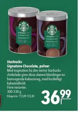 Citti Starbucks Signature Chocolate, pulver tilbud