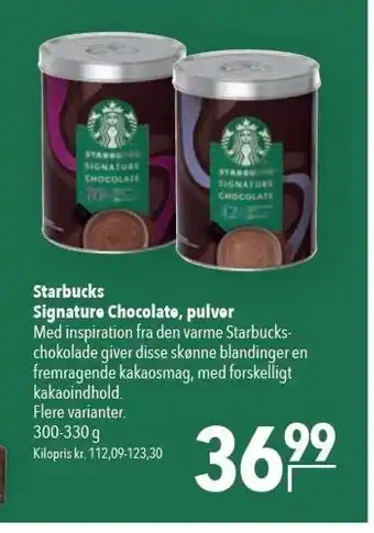 Citti Starbucks Signature Chocolate, pulver tilbud