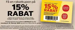 SuperBrugsen Få en rabatkupon på 15% RABAT tilbud