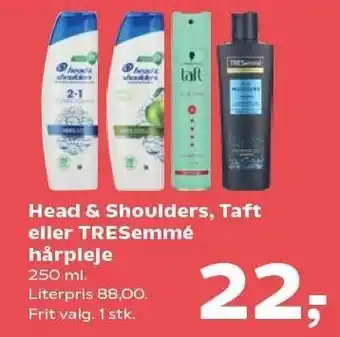 SuperBrugsen Head & Shoulders, Taft eller TREsemmeé hårpleje tilbud