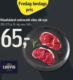 Føtex Håndskåret entrecoté eller rib-eye tilbud