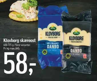 Føtex ARLA Klovborg skæreost tilbud