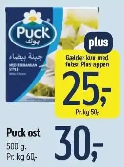 Føtex Puck ost tilbud